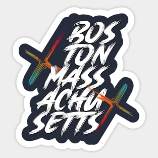 Boston Massachusetts Sticker